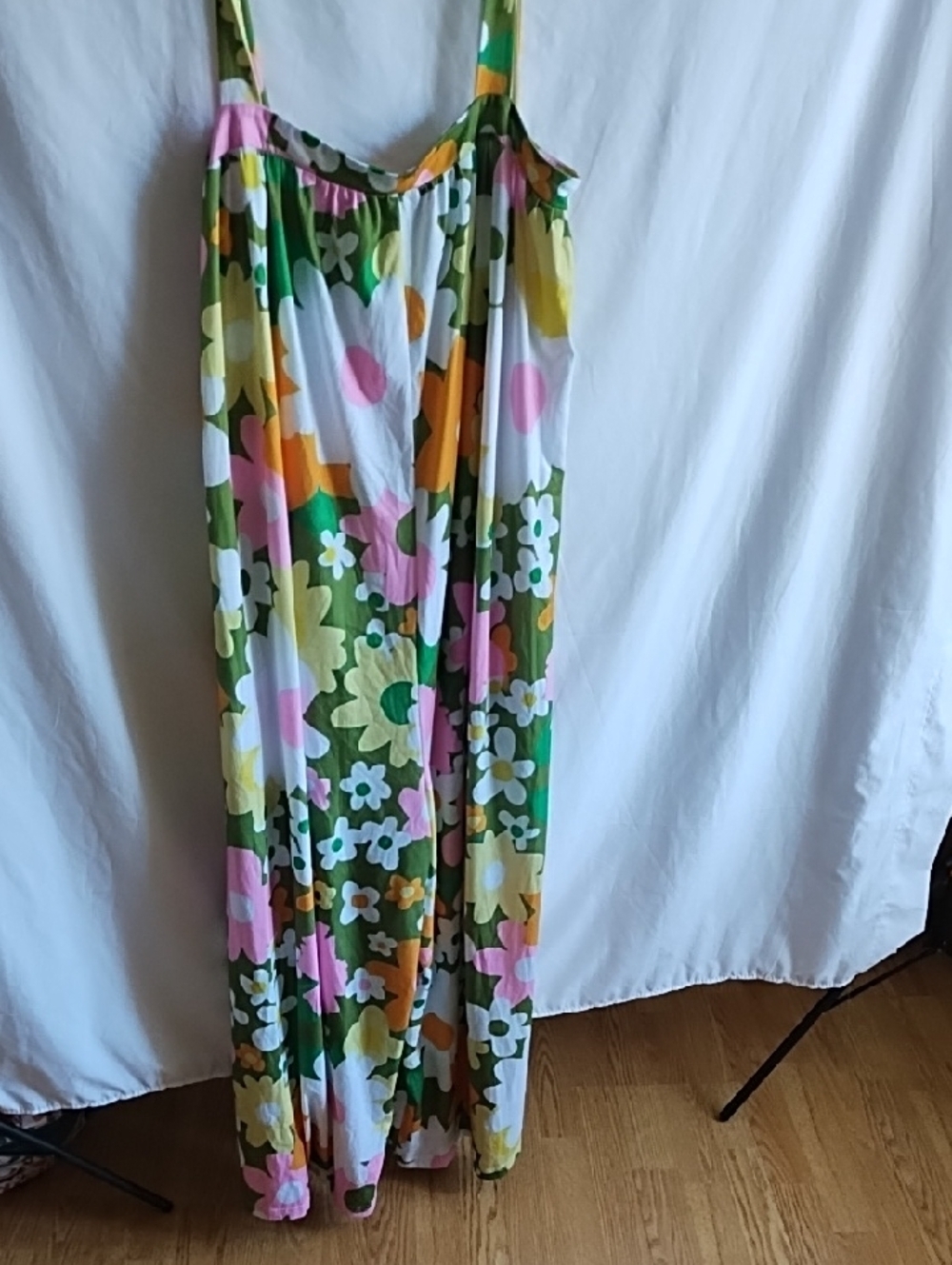 Floral soft flowy overalls/romper long/ tall